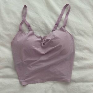 Cowl neck athletic tank top